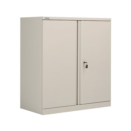 BISLEY 2 DOOR CUPBOARD EMPTY 915X470X1000MM GOOSE GREY KF787