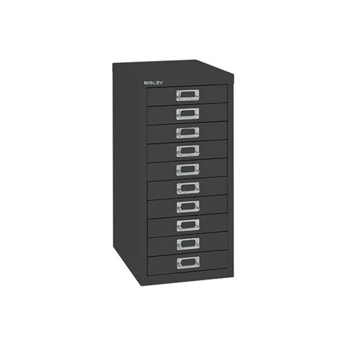 BISLEY 10 MULTIDRAWER CABINET 279X380X590MM BLACK BY99639