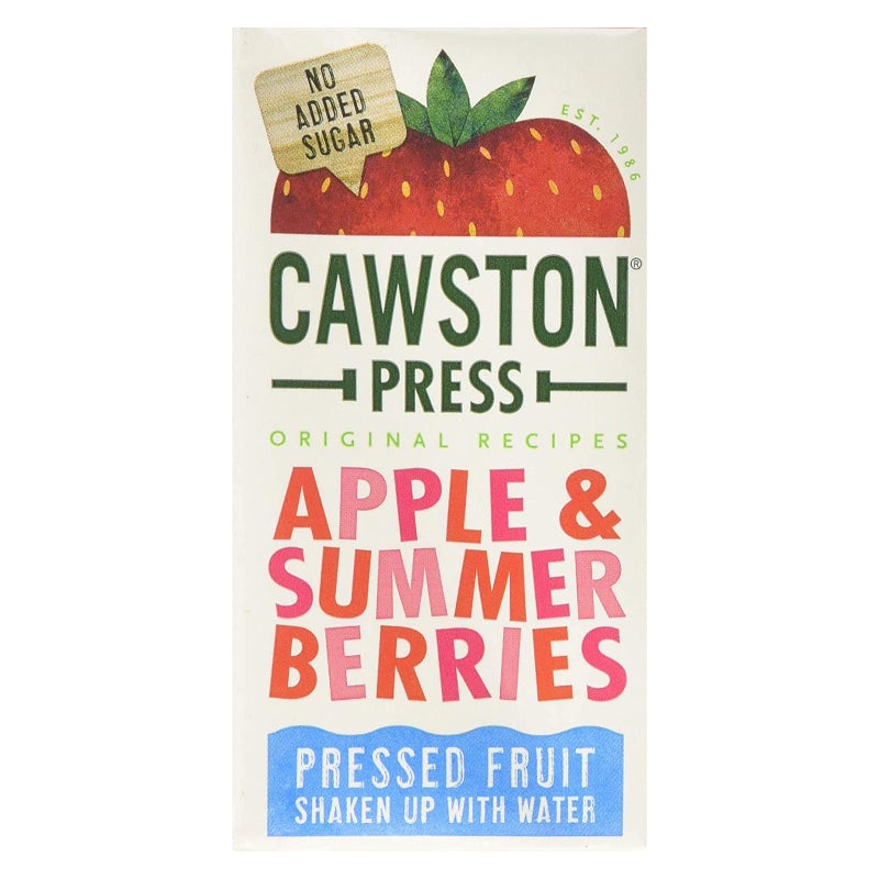 CAWSTON PRESS KIDS BLEND APPLES AND SUMMER BERRIES CARTONS (200ml) x 18
