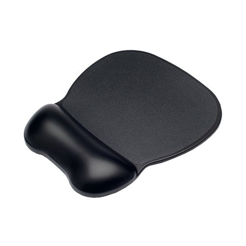 CONTOUR ERGONOMICS SOFT SKIN GEL MOUSE MAT WRIST REST BLACK