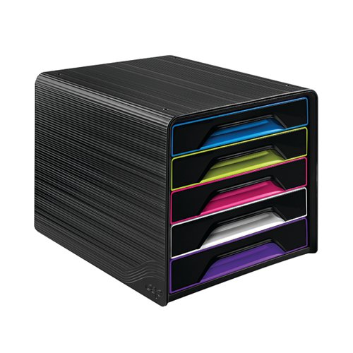 CEP SMOOVE 5 DRAWER MODULE BLACK/ASSORTED 1071110411