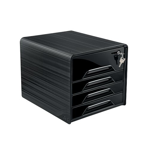 CEP SMOOVE SECURE 4 DRAWER MODULE WITH LOCK BLACK 7-311S BLA