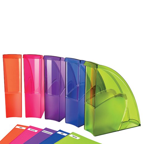 CEP MAGAZINE FILE MULTICOLOURED (PACK OF 5) 674+5 HAPPY