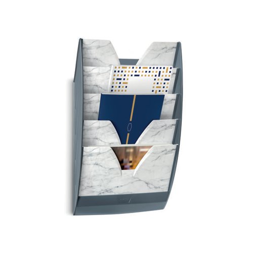 CEP MINERAL MARBLE 5 COMPARTMENT WALL FILE GREY 1001541611