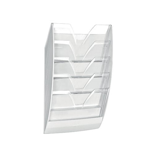 CEP WALL FILE 5 COMPARTMENT WHITE/CRYSTAL 154WHITE