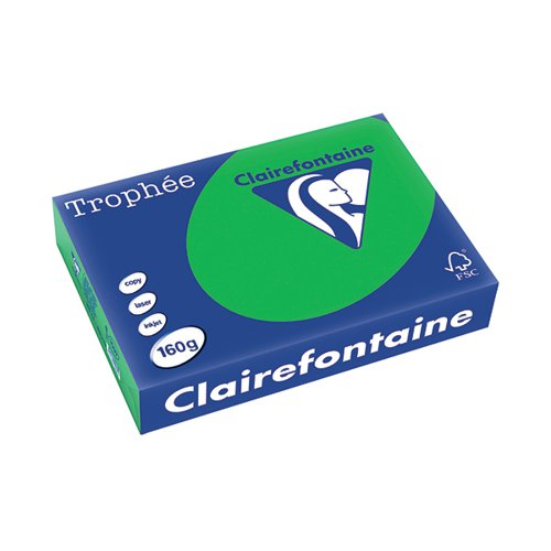 TROPHEE CARD A4 160GM BILLIARD GREEN (PACK OF 250) 1007C