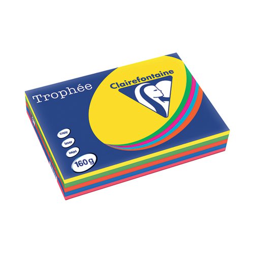 TROPHEE CARD A4 160GM INTENSIVE ASSORTED (250 PACK) 1713C