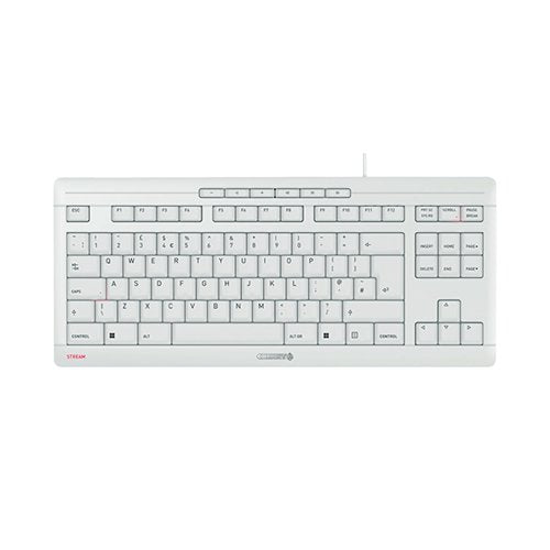 CHERRY STREAM TKL COMPACT WIRED KEYBOARD NO NUMBER PAD UK LI