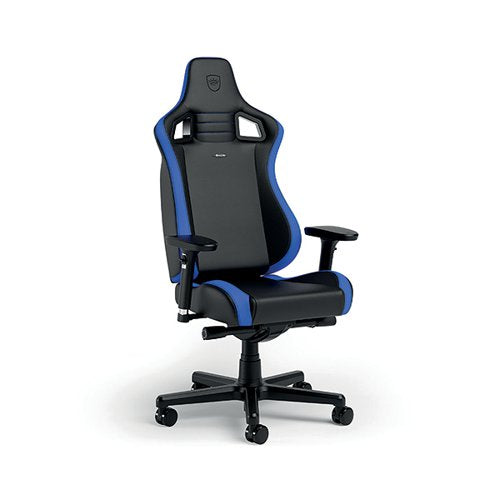 NOBLECHAIRS EPIC COMPACT GAMING CHAIR BLACK/CARBON/BLUE GC-0