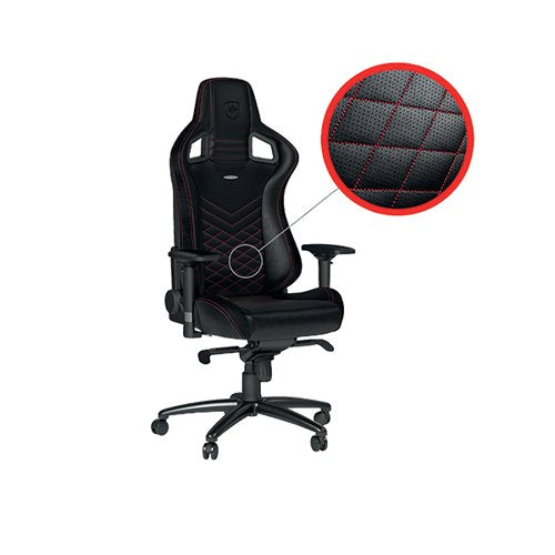 NOBLECHAIRS EPIC GAMING CHAIR FAUX LEATHER BLACK/RED GC-003-