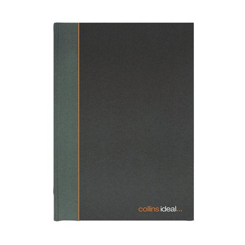 IDEAL A4 CASHBOOK CASEBOUND FEINT 192 PAGES BLACK 6428