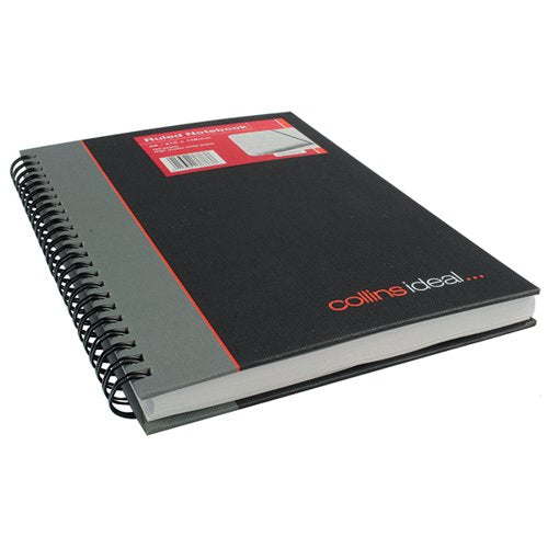 IDEAL A5 CASHBOOK WIRO FEINT 192 PAGES BLACK 468W