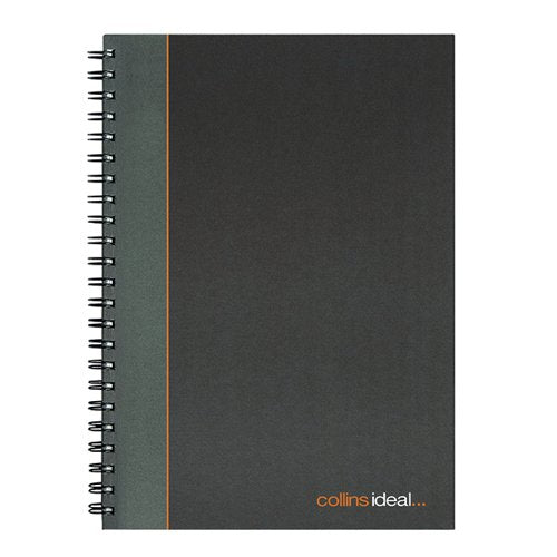 IDEAL A4 CASHBOOK WIRO FEINT 192 PAGES BLACK 6428W