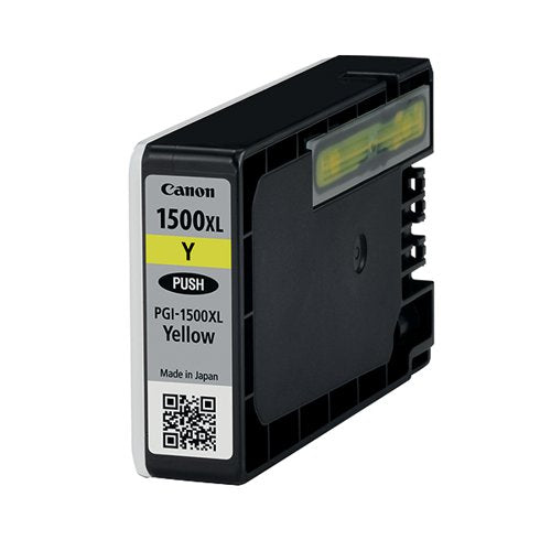 CANON PGI-1500XL INK CARTRIDGE HIGH YIELD YELLOW 9195B001