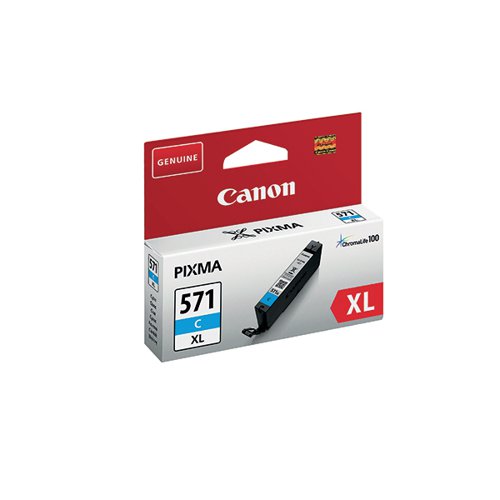 CANON CLI-571XL INK CARTRIDGE HIGH YIELD CYAN 0332C001