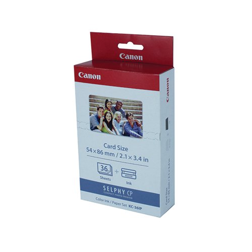 CANON KC-36IP COLOUR INK AND 54 X 86MM PAPER SET 36 SHEETS 7