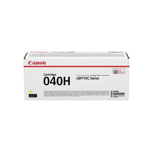 CANON 040H TONER CARTRIDGE HIGH YIELD YELLOW 0455C001
