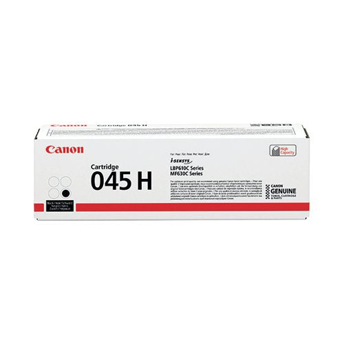 CANON 045H TONER CARTRIDGE HIGH YIELD BLACK 1246C002