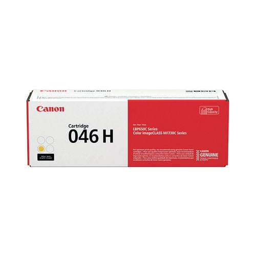 CANON 046H TONER CARTRIDGE HIGH YIELD YELLOW 1251C002