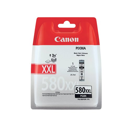CANON PGI-580XXL INK CARTRIDGE EXTRA HIGH YIELD PIGMENT BLAC