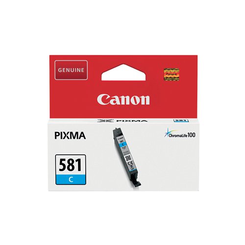 CANON CLI-581C INK CARTRIDGE CYAN 2103C001