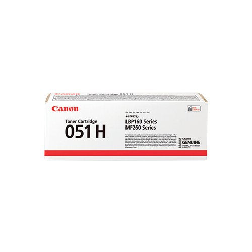 CANON 051H TONER CARTRIDGE HIGH YIELD BLACK 2169C002