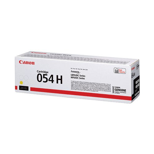 CANON 054H TONER CARTRIDGE HIGH YIELD YELLOW 3025C002
