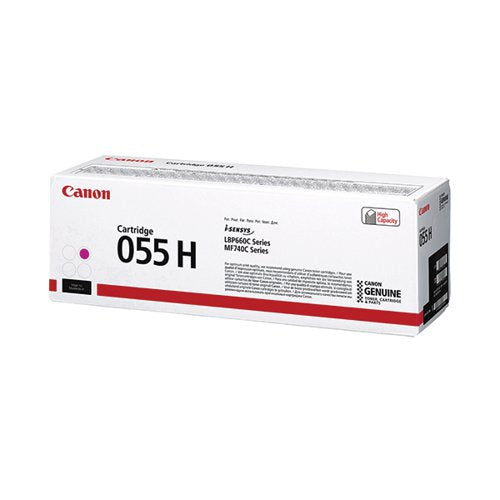 CANON 055H TONER CARTRIDGE HIGH YIELD MAGENTA 3018C002