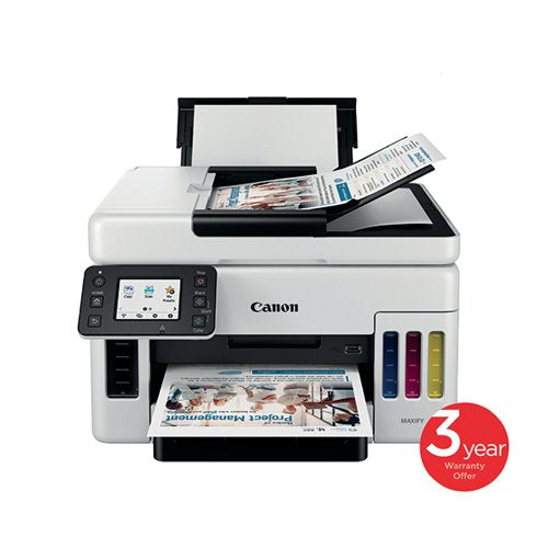 CANON MAXIFY GX6050 A4 3-IN-1 WIRELESS COLOUR INKJET PRINTER