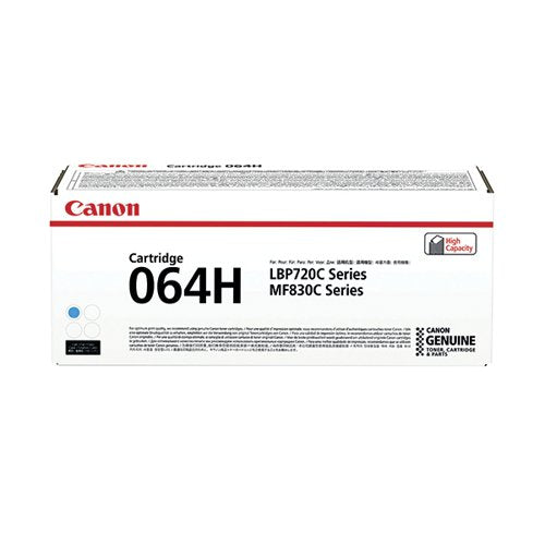 CANON 064H TONER CARTRIDGE HIGH YIELD CYAN 4936C001