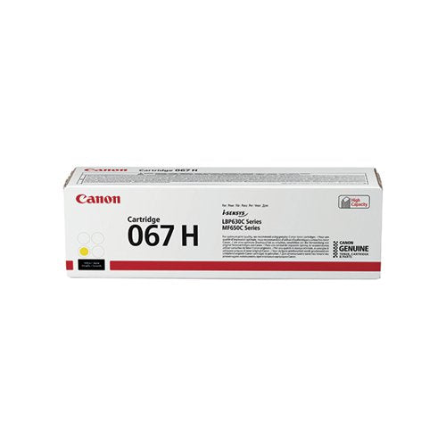 CANON 067H TONER CARTRIDGE HIGH YIELD YELLOW 5103C002