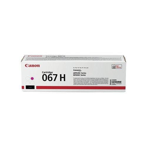 CANON 067H TONER CARTRIDGE HIGH YIELD MAGENTA 5104C002
