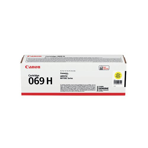 CANON 069H TONER CARTRIDGE HIGH YIELD YELLOW 5095C002