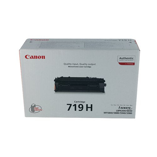 CANON 719H TONER CARTRIDGE HIGH YIELD BLACK 3480B002