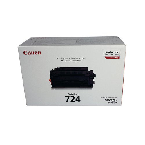 CANON 724 TONER CARTRIDGE BLACK 3482B002AA