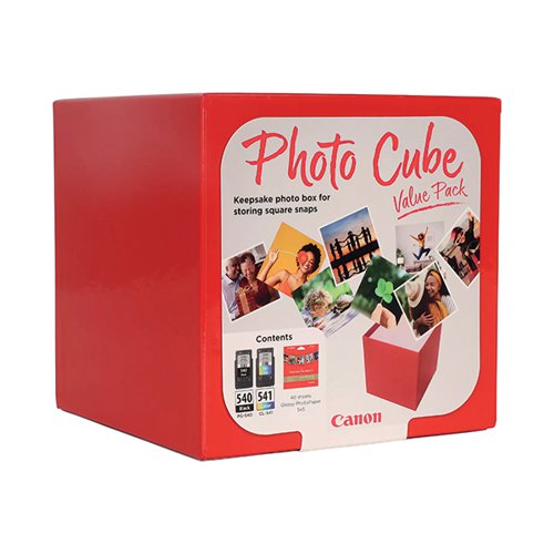 CANON PHOTO CUBE PG-540/CL-541 K/CMY INK/PP-201 5X5 IN PHOTO