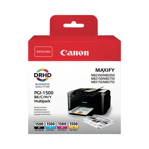 CANON PGI-1500 INK CARTRIDGES CMYK MULTIPACK 9218B006