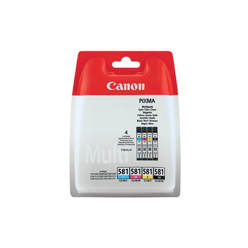 CANON CLI-581 INK CARTRIDGES CMYK MULTIPACK 2103C007