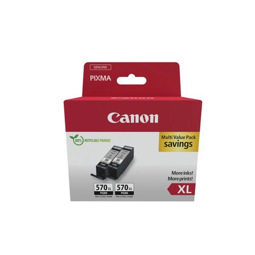 CANON PGI-570XL INK CARTRIDGE HIGH YIELD BLACK TWIN PACK 031