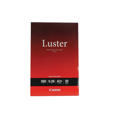 CANON PRO LUSTER A3+ PHOTO PAPER (PACK OF 20) 6211B008