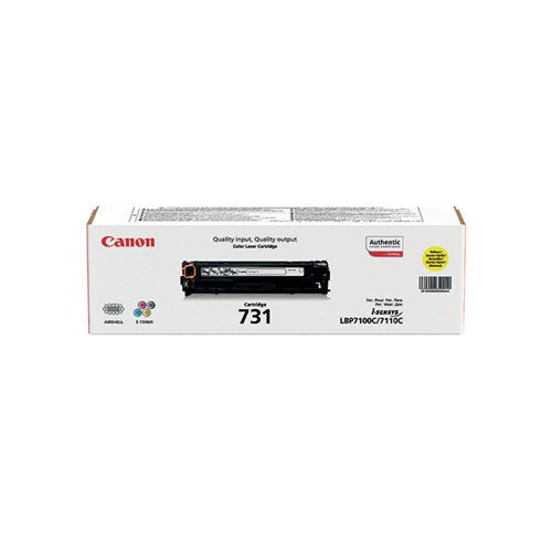 CANON 731Y TONER CARTRIDGE YELLOW 6269B002