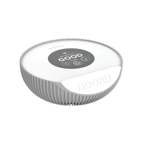 NOOKU MINI INDOOR AIR QUALITY MONITOR WHITE/GREY NK-A1006-1