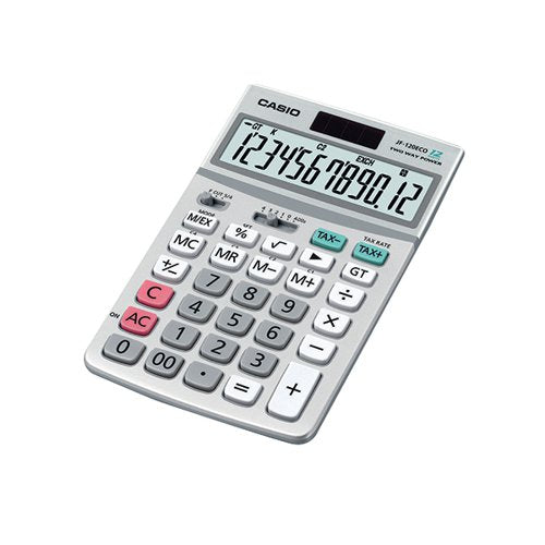 CASIO 12-DIGIT DISPLAY DESKTOP CALCULATOR JF-120ECO