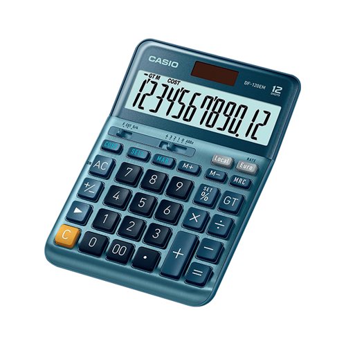 CASIO DF-120EM 12 DIGIT DESKTOP CALCULATOR DF-120EM-WK-UP