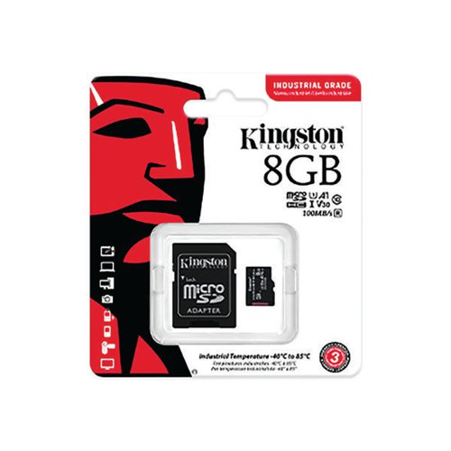 KINGSTON INDUSTRIAL MICROSD MEMORY CARD 16GB SD ADAPTER SDCI