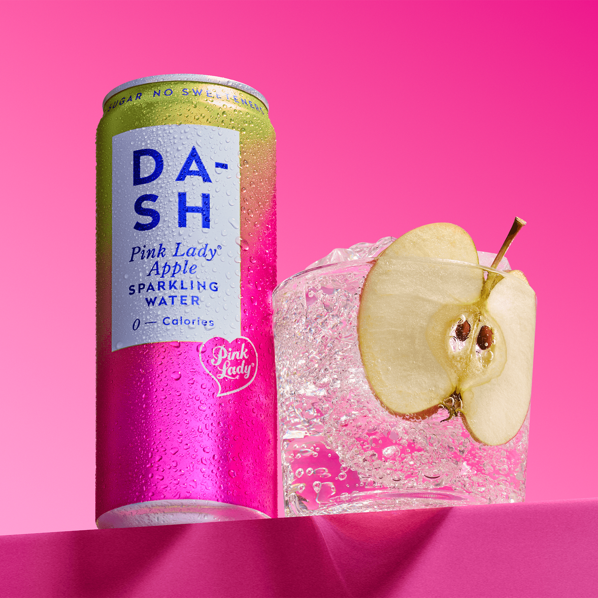 DASH WATER PINK LADY APPLE CANS (330ml) x 12