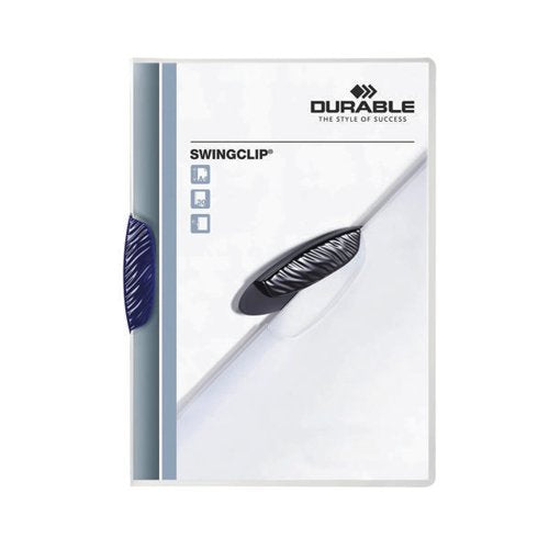 DURABLE CLIP FOLDER SWINGCLIP 30 A4 DARK BLUE (PACK OF 25) 2
