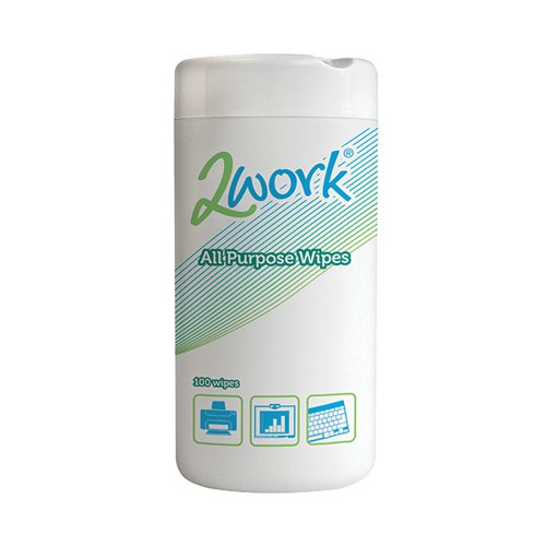 2WORK ALL PURPOSE WIPES (PACK OF 100) DB57002