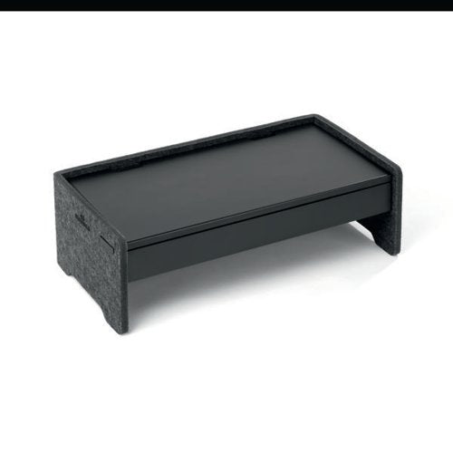 DURABLE FELT MONITOR RISER STAND EFFECT CHARCOAL 508158