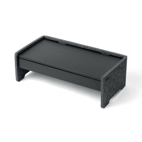 DURABLE FELT LINED DRAWER FOR MONITOR STAND EFFECT BLACK 508